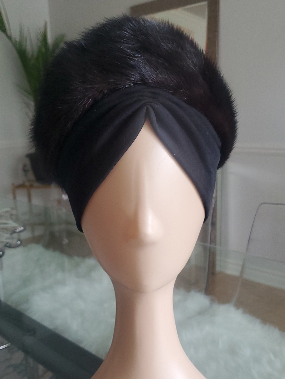Vintage Eaton's Mink Berette Turban Hat